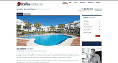Desktop Screenshot of alcantara-estates.com